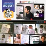 Sesi Bengkel Melukis Robot Kaherkartun Studio Google Meet Online