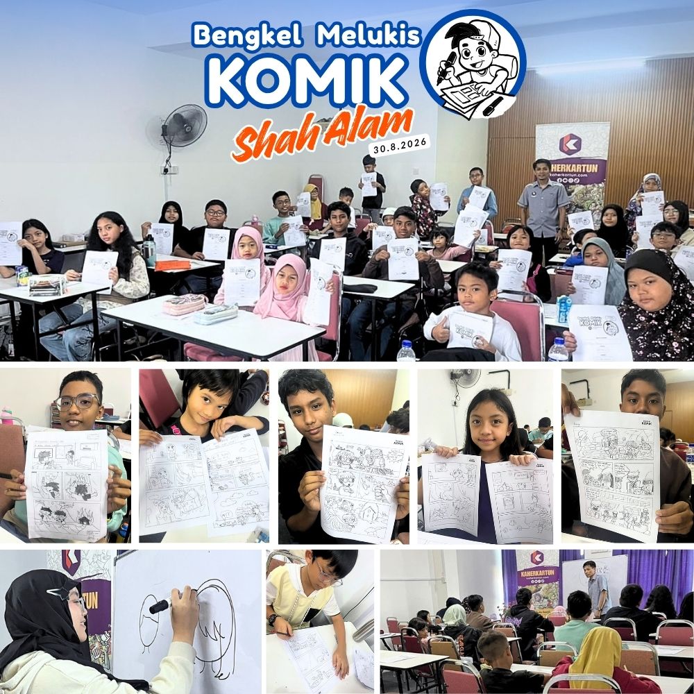 Bengkel Melukis Komik Kanak-Kanak di Shah Alam