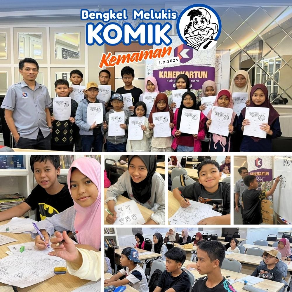 Bengkel Melukis Komik Kanak-Kanak di Kemaman, Terengganu